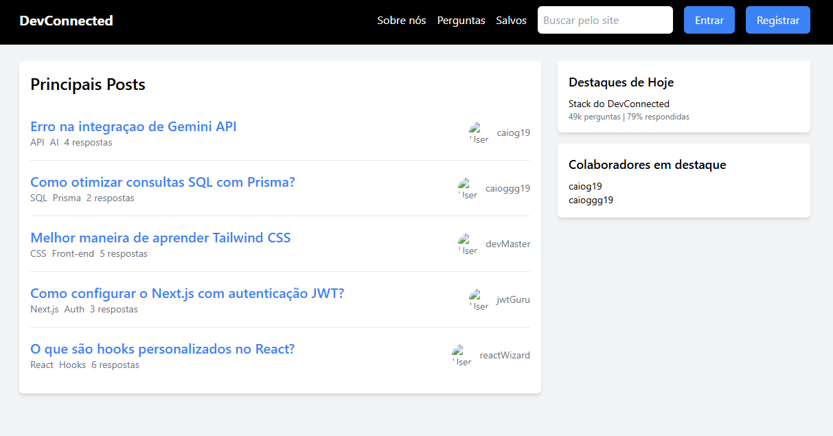 Projeto 5 - DevConnected